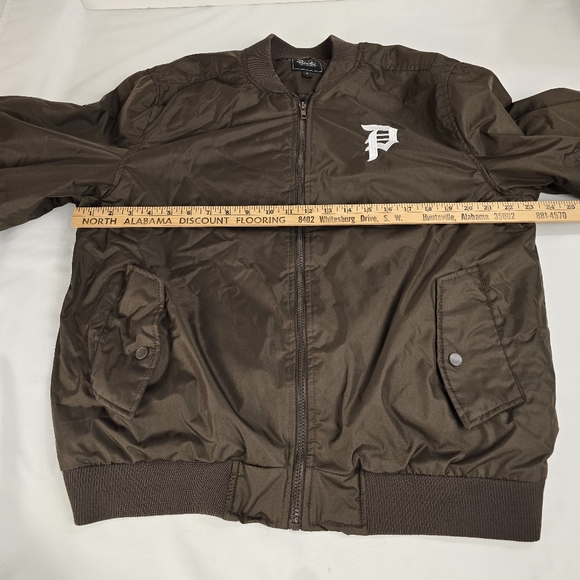 Primitive Skateboarding Brown Bomber Jacket Men's Size Large - Picture 4 of 6
